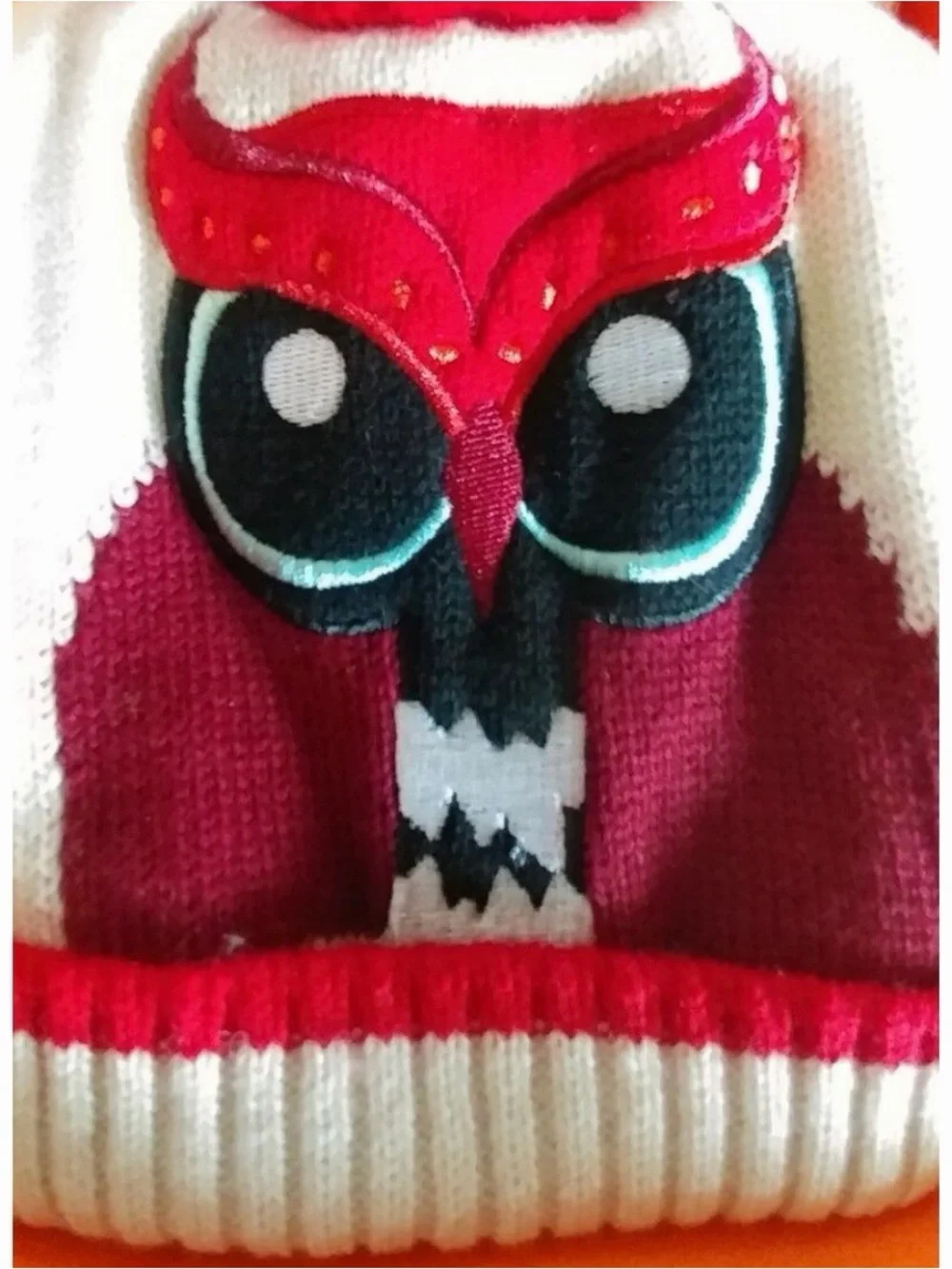 kate spade new york Girls Owl Hat & Mitten Set Wool Knit Lined XXS 2/3